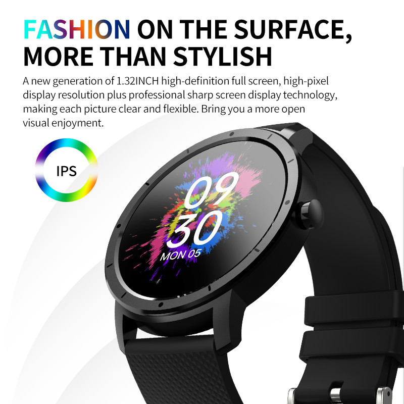 HW21 1.32 Inch 200mAH Smartwatch Fitness Tracker Fatigue Analysis