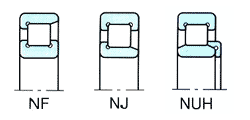 Cylindrical High Speed Roller Bearings Stainless Steel NU2307 Wearproof