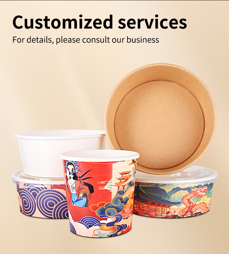 Portable Durable Cardboard Food Containers Paper Food Storage Containers