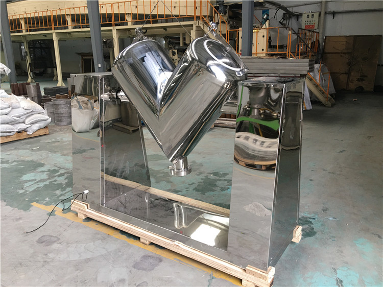 SS304 V Type Powder Mixer Dry Particle Laboratory Mixer Blender 1.5kw