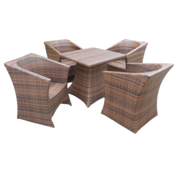 Garden furniture aluminum outdoor synthetic PE rattan set furniture wicker