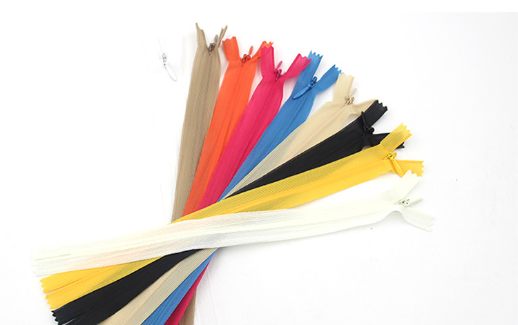 China Zipper Customized zipper with logo Invisible Zip Binder for Pocket Teeth 25CM Invisible Zipper Tape