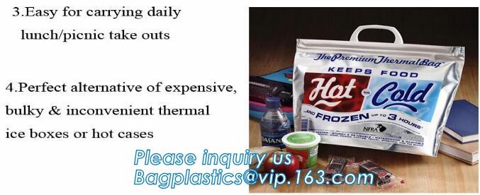 custom bulk waterproof large soft folding food delivery picnic lunch tote grocery cooler bag aluminum foil thermal bags