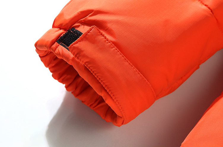 Contrast Color Cotton Padded Jackets Zip Up Men Crop Down Base Coat