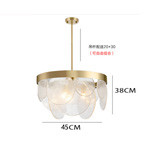 Electroplated Gold Frosted White Glass Pendant Lamps Thickened Lamp Body