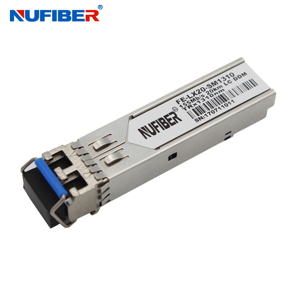 155Mb/S 120km CWDM SFP Transceivers Duplex LC 1270nm 1610nm SM DDM