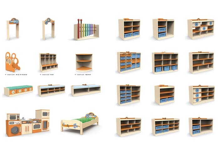 Popular Kindergarten School Chairs , Kids Play School Furniture Easy Install