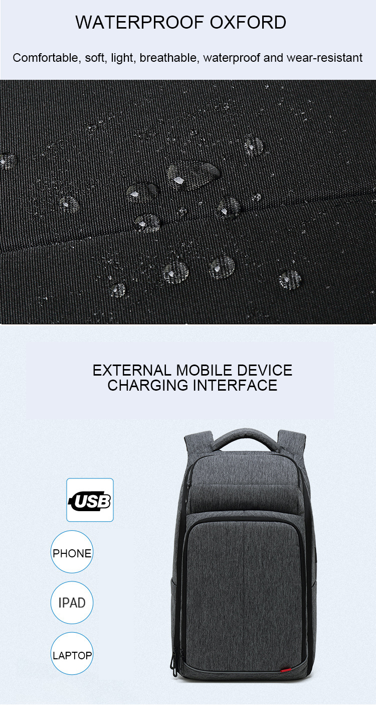 25 Litre Computer Interlayer USB Charging Anti Theft Waterproof Backpack