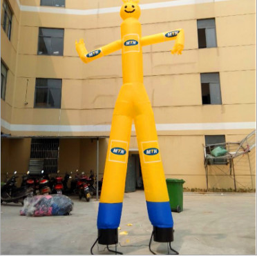 Factory production single leg dance star inflatable model, double dance star air model dancer, Christmas opening inflata