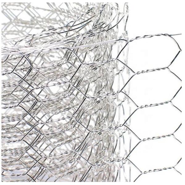 Poultry Netting Chicken Wire Mesh , Plain Weave Galvanized Hexagonal Wire Mesh