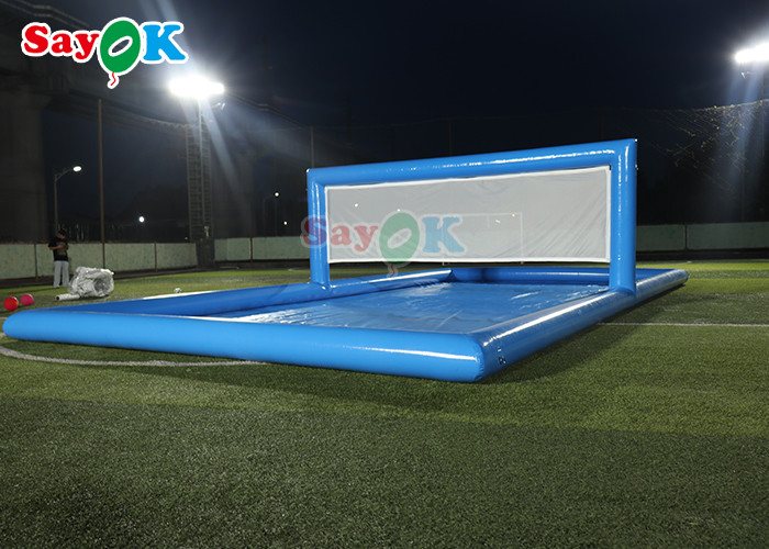 Water Park Games Large Pool Inflatable Volleyball Field Inflatable Water Tennis Court For Sport Games