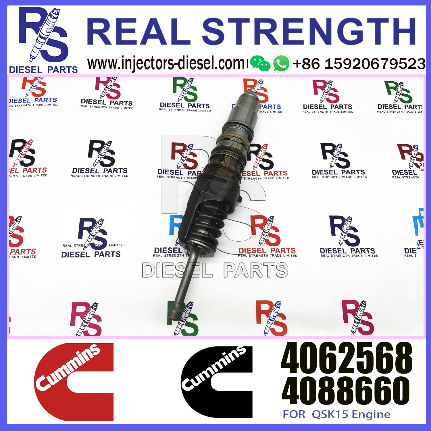 High Quality Common Rail Fuel Injector 4010226 4409521 4062568 4062568PX For QSX cummins product X15 series