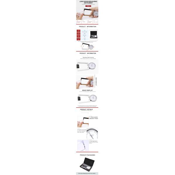 TM004 Optical Equipment Tester, Lens Thickness Gauge, Calibrator, Eyeglass Lens Thickness Gauge