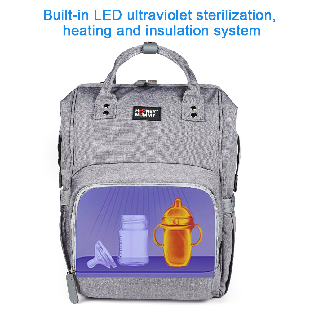 LED UV Disinfection Diaper Bag