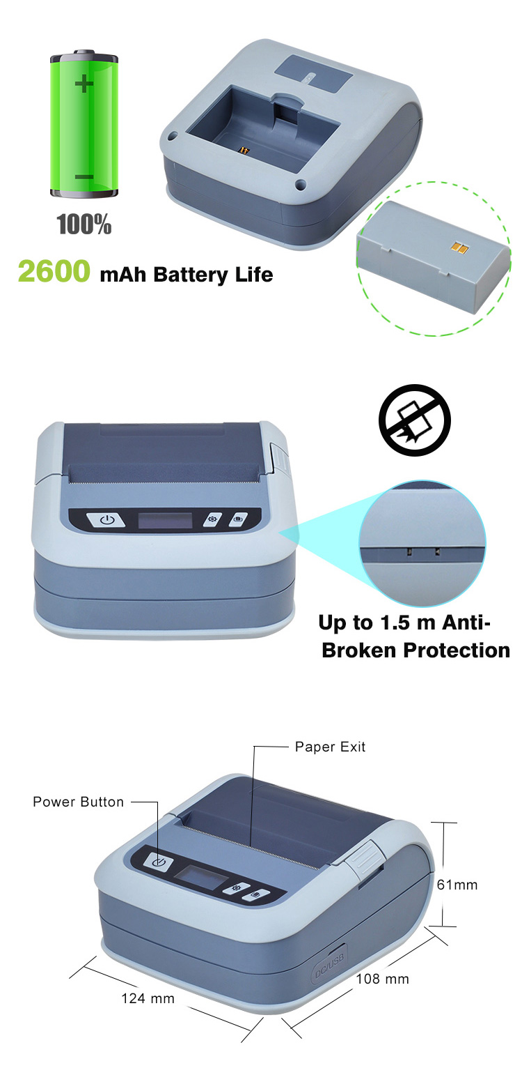 3inch/80mm Thermal Label Printer XP-P323B Thermal Printer
