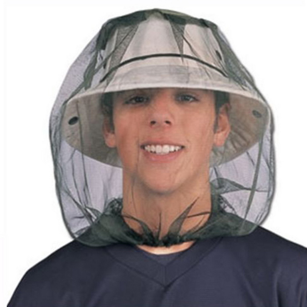 Outdoor Fishing Cap Anti Mosquito Net For Face Mosquito Insect Repellent Hat Bug Mesh Head Net Face Protector Travel Cam