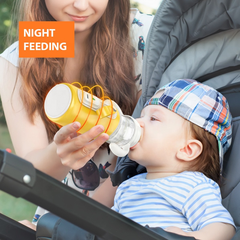 Customized logo USB Portable Travel outdoor PPSU feeding baby warmer bottle gift set Anti-Colic 240ml Formula Maker