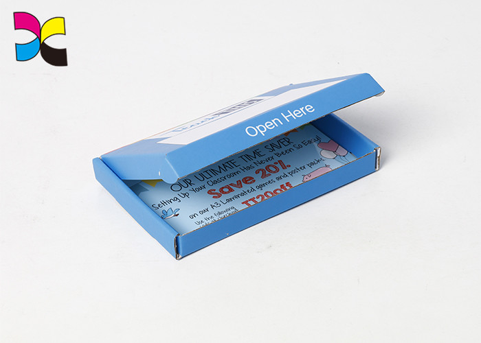 White Inside Printed Shipping Boxes Corrugated Matt Finish Spot UV Pantone Color