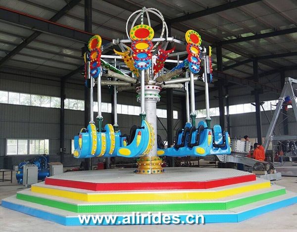 trailer mounted airborne shot Portable Rides Mobile Rides Amusement Rides on Trailer