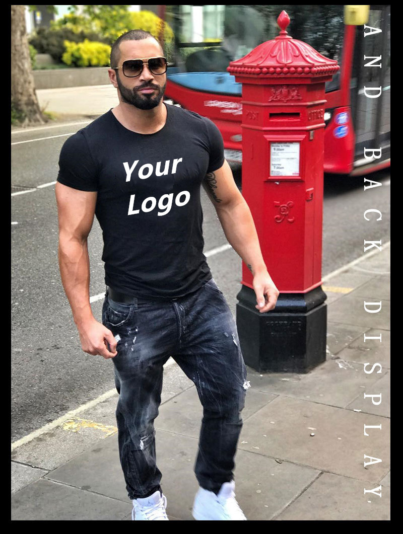 Men Tshirt Custom Printing Sublimation Gym Sport Oversized Tee Blank T Shirt