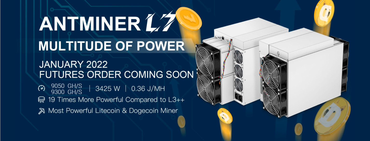 Bitmain Antminer L7 9160m 9.5-9300GH/S For DOGE And LTC Miner