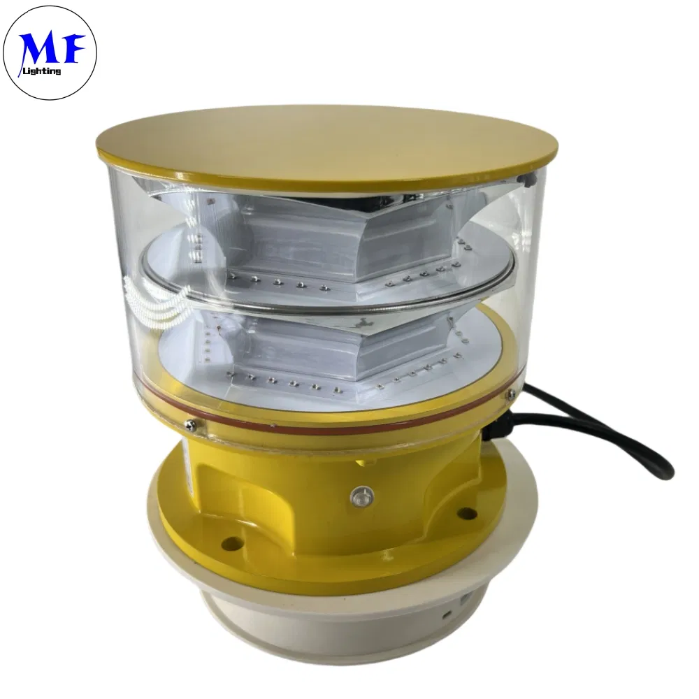Factory Price Photocell Die-Casting IP66 Bridge Tower Crane Wind Turbine Telecommunication Airport Gas Oil Offshore Platform LED Aviation Obstruction Light