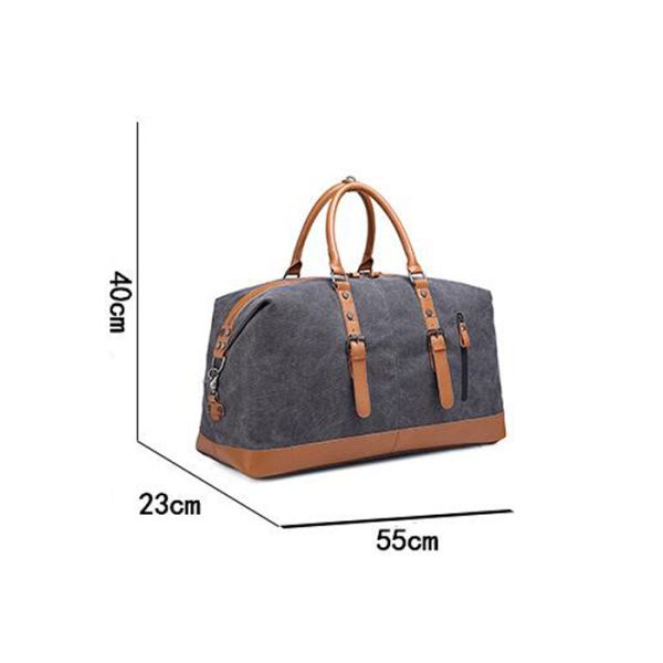 Canvas Outdoor Duffle Bag Height 40cm Oversized Unisex Weekender Bag