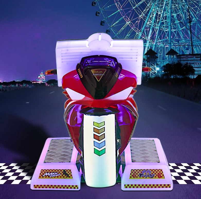 2022 Low Price Moto Kiddie Rides Amusement Machine 4D Motorcycle Driving Games
