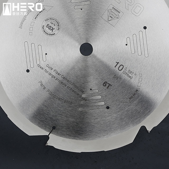 Portable Fiber Cement Saw Blade Polycrystalline Diamond Tipped Teeth