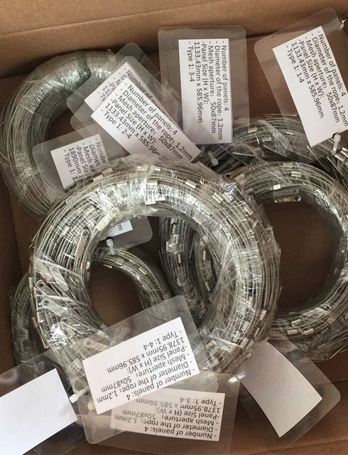 Stainless Steel Wire Rope Mesh X Tend Mesh AISI 316L Zoo Mesh Stainless Steel Wire Rope Mesh For Balustrade