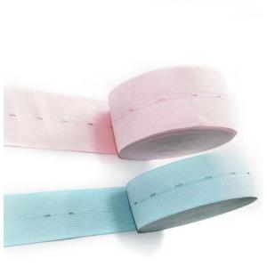 Fetal Heart Monitoring Buttonhole Elastic Polyester Knitted Adjustable Waistband