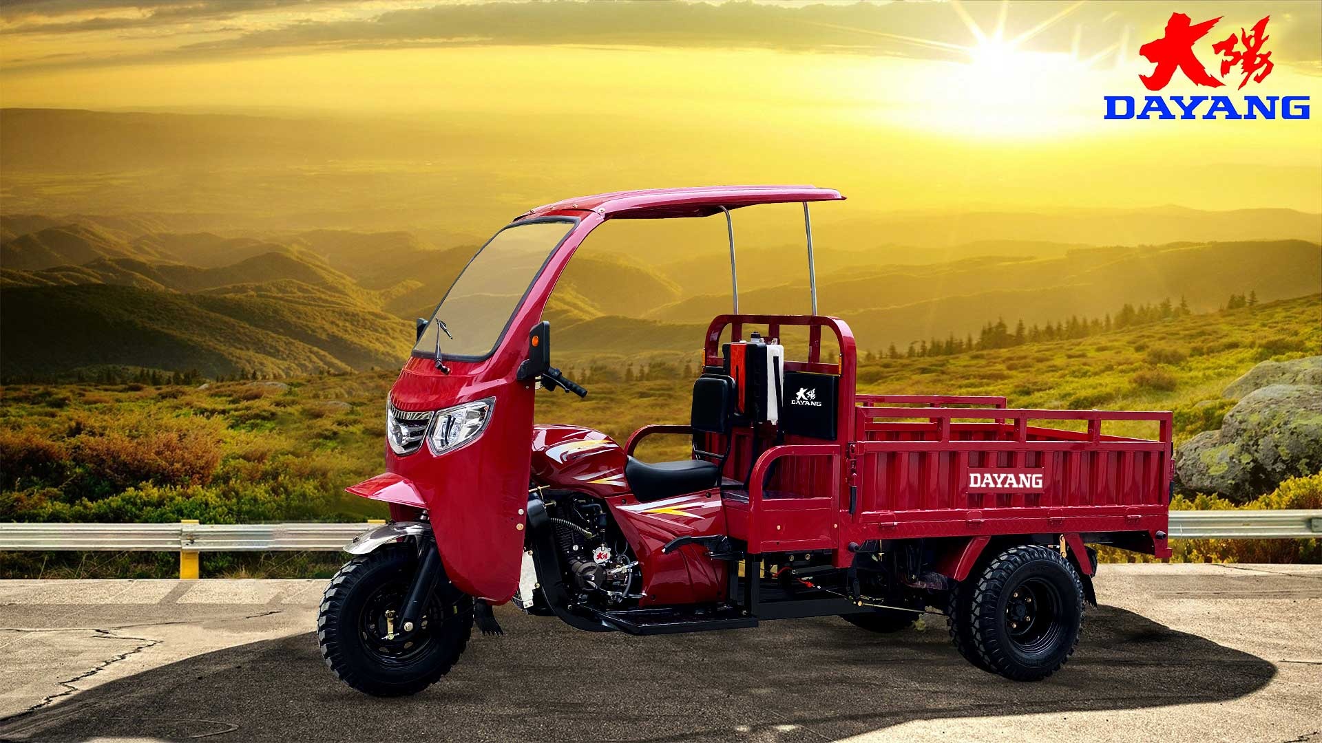 12V Voltage 3 Wheels Motorcycle Motorized Cargo Tricycle 10-20L