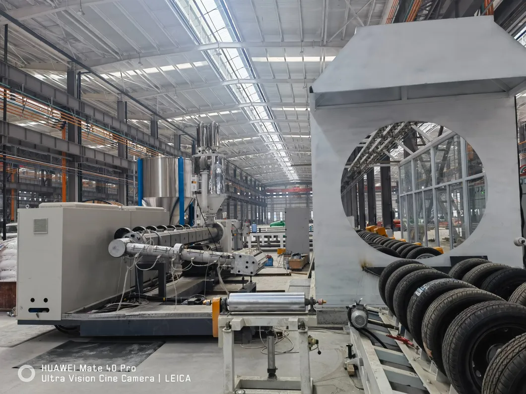 Polyurethane Spray Foam Polyethylene Wrapping Preinsulated Pipe Production Line