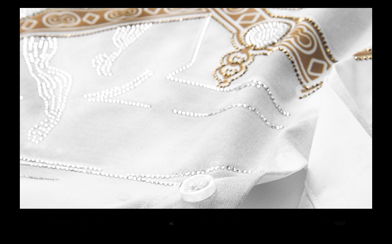 Digital Printing Horse Long Sleeve Custom Men's Cotton Fitted Plain Shirt for Autumn