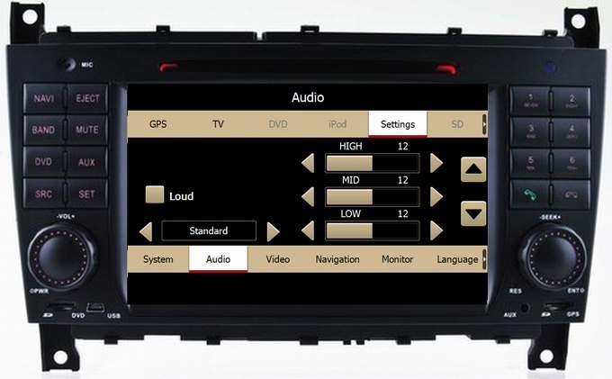 Mercedes Benz C-Class W203 /Benz CLC car audio player radio bluetooth RDS OCB-8731