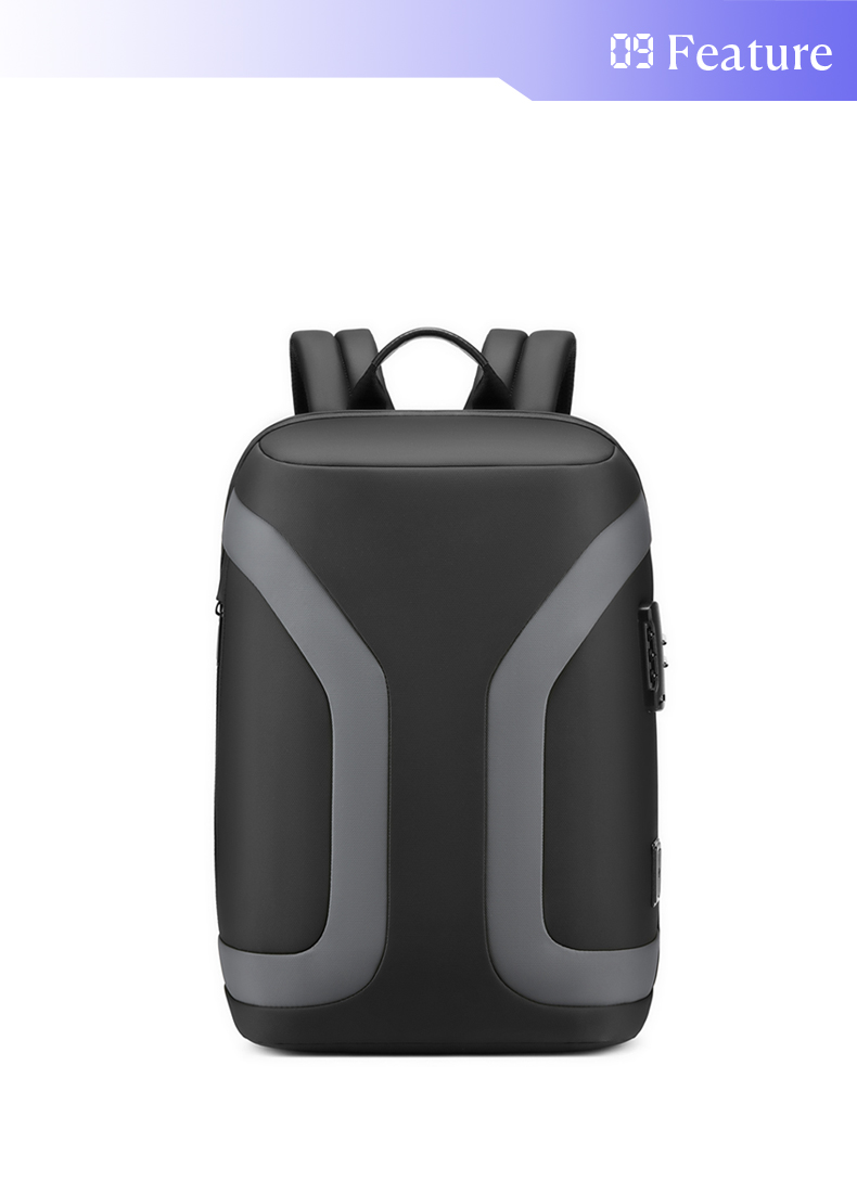 Softback Waterproof Business Backpack With USB Customized Logo