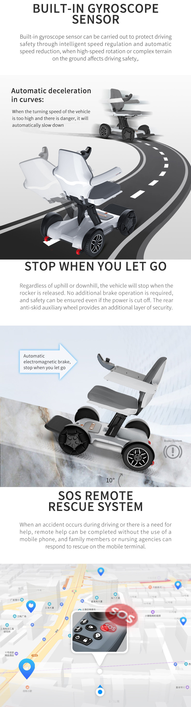 Aluminum Alloy Remote Control Electric Wheelchair Lithium Battery Lift Standing For Elderly