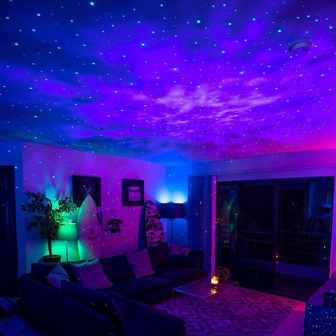 5V 1A Starry Sky Laser Light Projector Adjustable With Music Sync