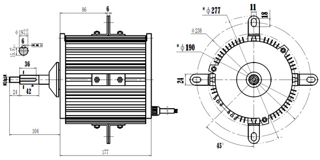 IP54 50Hz Three Phase Waterproof Heat Pump Fan Motor B Insulation Class