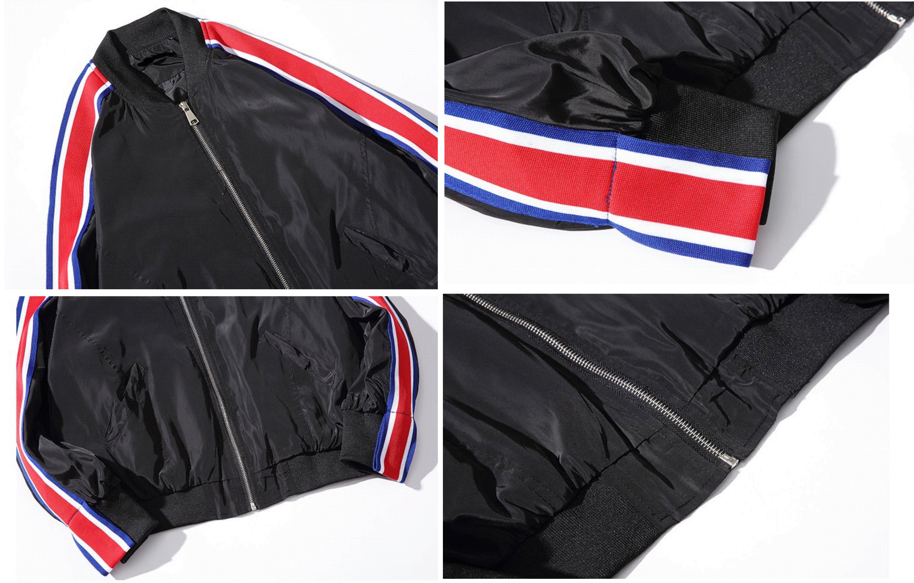 Fashion Mens Plus Size Bomber Jacket , Varsity Style High School Bomber Jacket