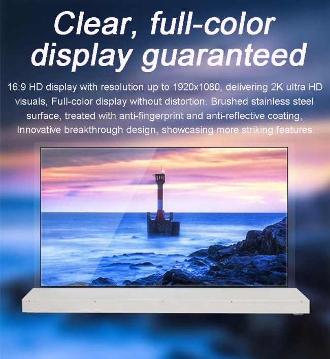 Double Sided Transparent OLED Smart TV Display Cabinet Digital Signage and Displays Advertising Players Exhibitions