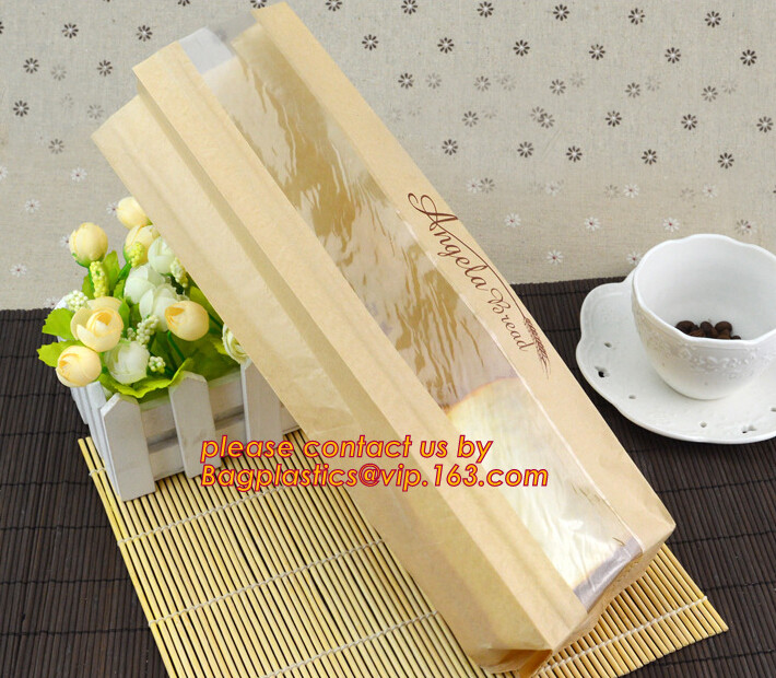 eco printed cheap recycled brown kraft bread packaging paper bags manufacturer in china,Bread paper Bag. Bread package b