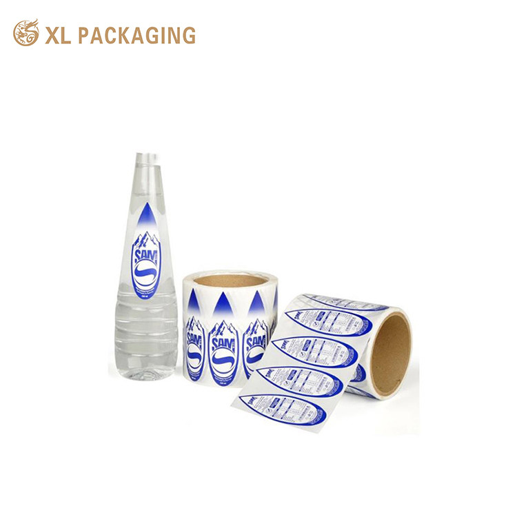 Customized Designs Rectangle Waterproof Double Sided Printing Label Stickers for Water Bottle Package Packaging Labels