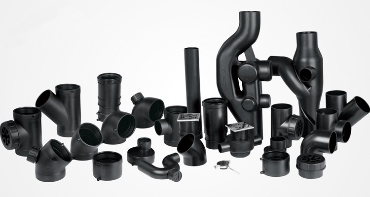 PN6 75mm 90mm 110mm 160mm 250mm HDPE Draining Fittings Siphon Tee with SS blind Flange