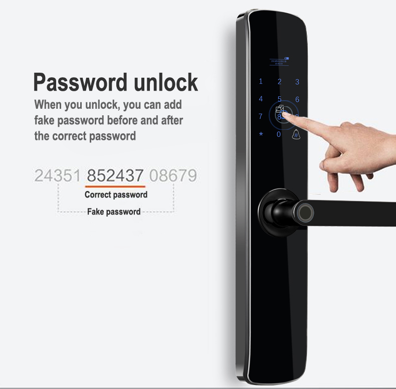 High Security Rosh Digital Fingerprint Door Lock Multifunction Tuya Wifi Door Lock