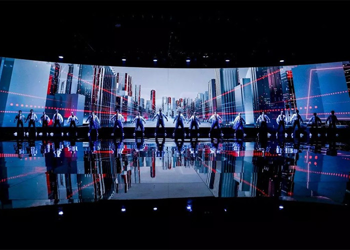 ODM P3 Curve Stage Background Led Display Big Screen 64x64 Dots