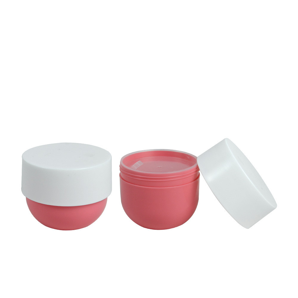 200ml 250ml 300ml Face Cream Cosmetic Jar Pp Plastic Bowl Shaped 91 X 81mm