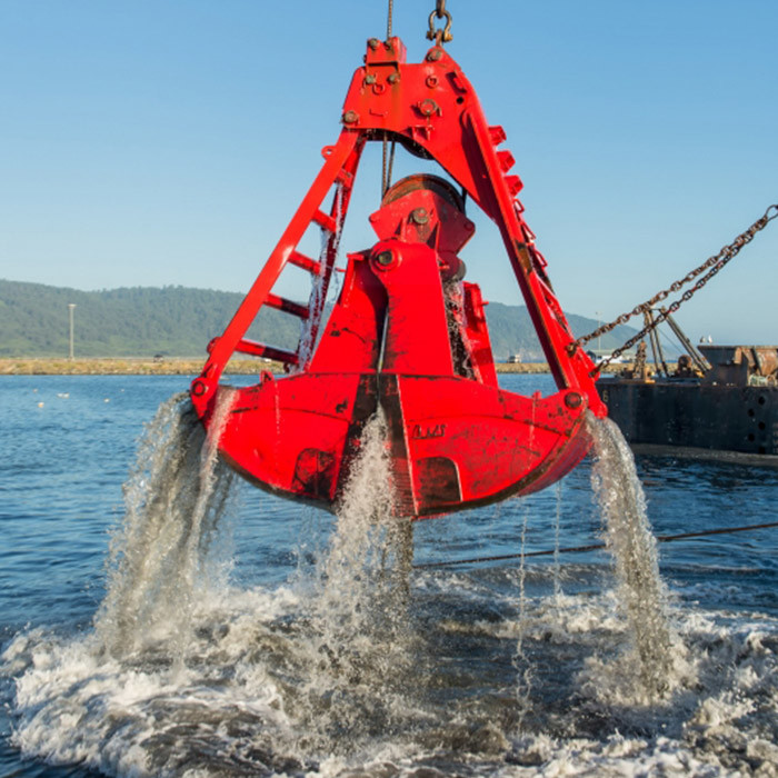 Nm400 2 Peel Dredging Clamshell Grab Bucket Material Bulk Cargo