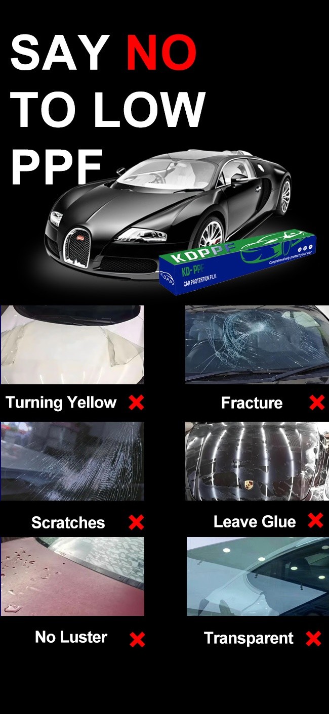 Glossy TPU Color Change Paint Protection Film With Scratch Resistance