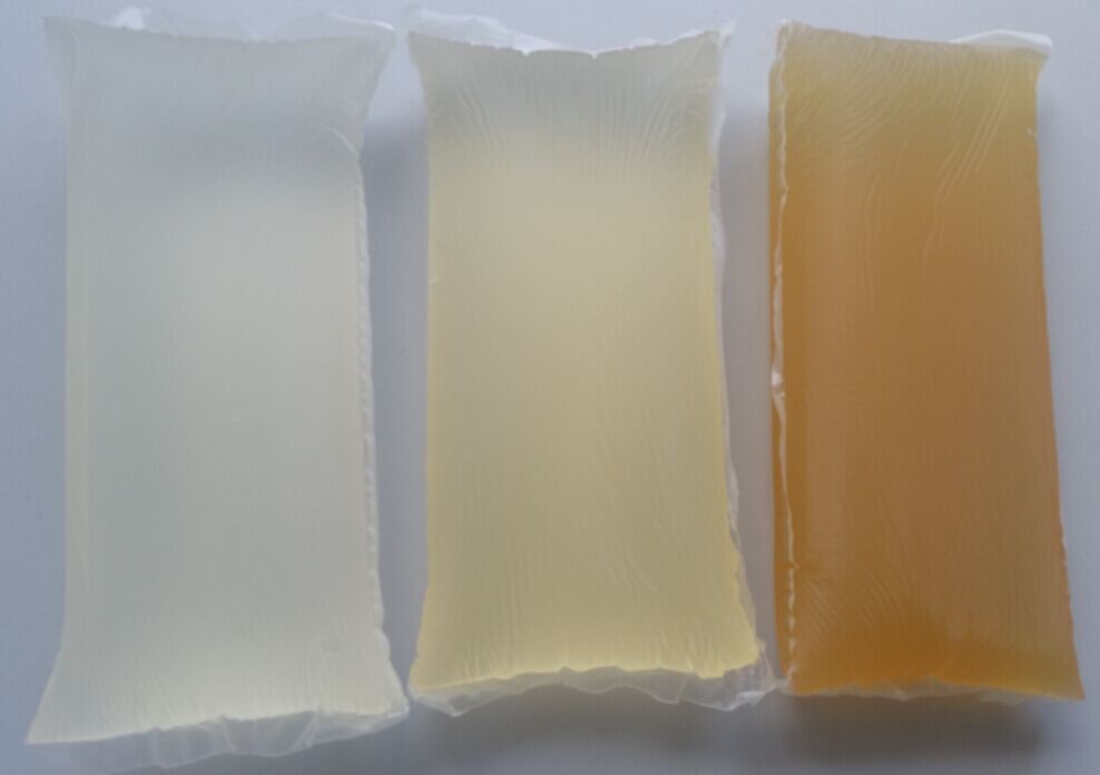 Pillow Shape Hot Melt Pressure Sensitive Adhesive For Industrial Tapes Courier Sealing Bags